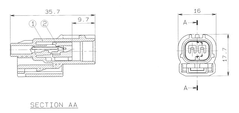 Sumitomo HX040 2M Connector 6188-0590