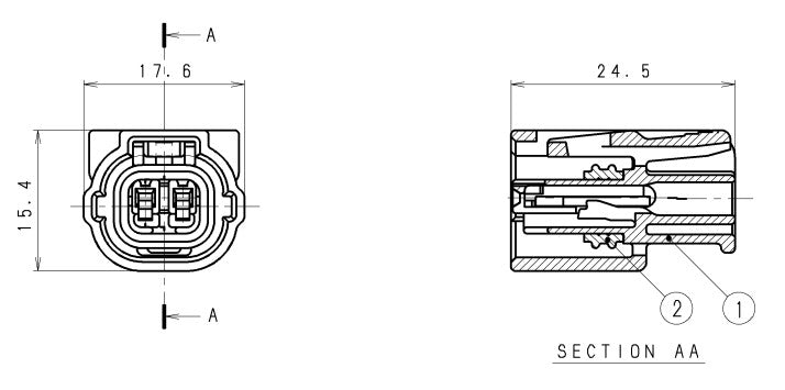Sumitomo HX040 2F Connector 6189-0890