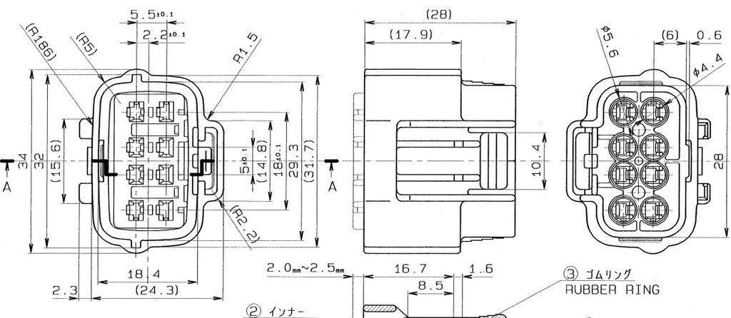 Sumitomo DL090 8F Connector 6195-0051