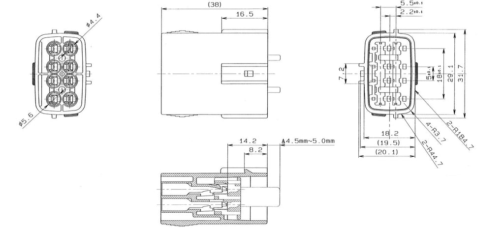 Sumitomo DL090 8M Connector 6195-0054