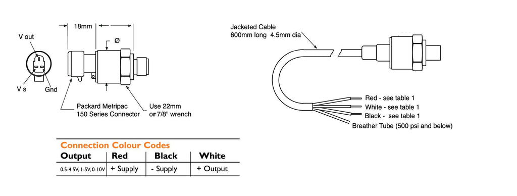 Variohm EPT2100 Absolute Pressure Sensor 5Bar
