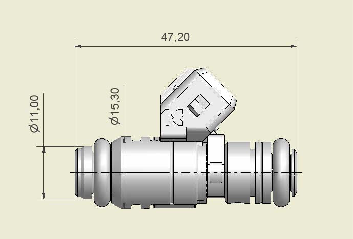 Magneti Marelli IWP069 490cc/min Fuel Injector