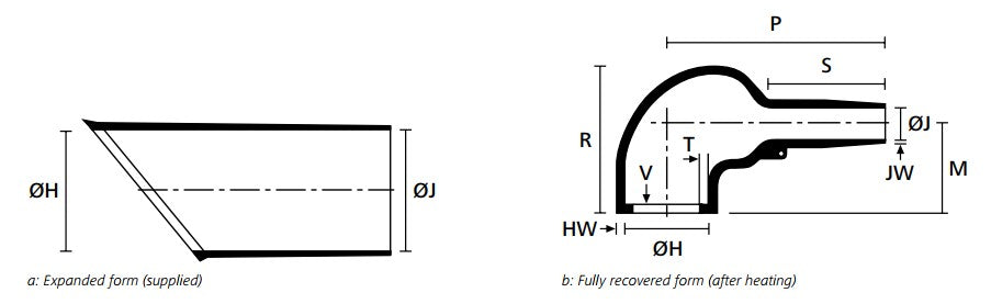 Right Angle Heatshrink Boot CS1152-4-86
