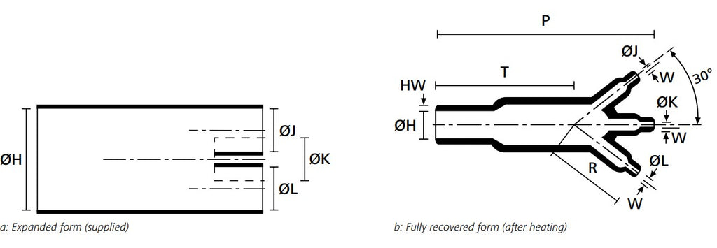 300 Series MWS Series Three Way W Transitions