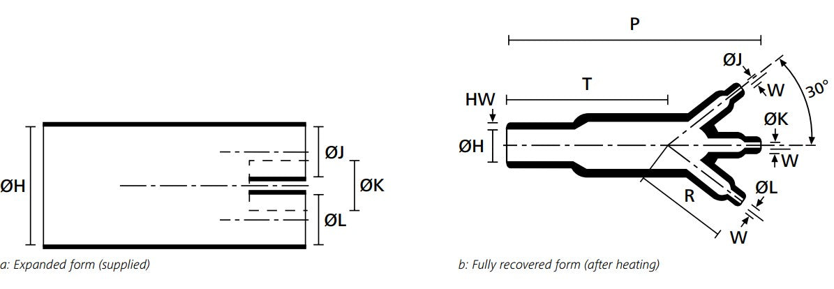 300 Series MWS Series Three Way W Transitions