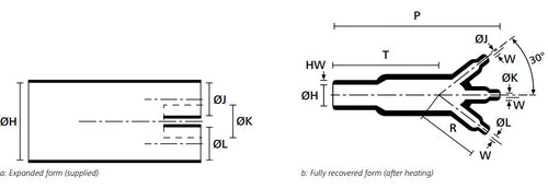300 Series MWS Series Three Way W Transitions