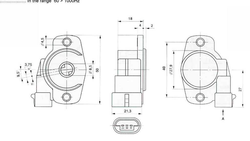 PF2C Throttle Position Sensor
