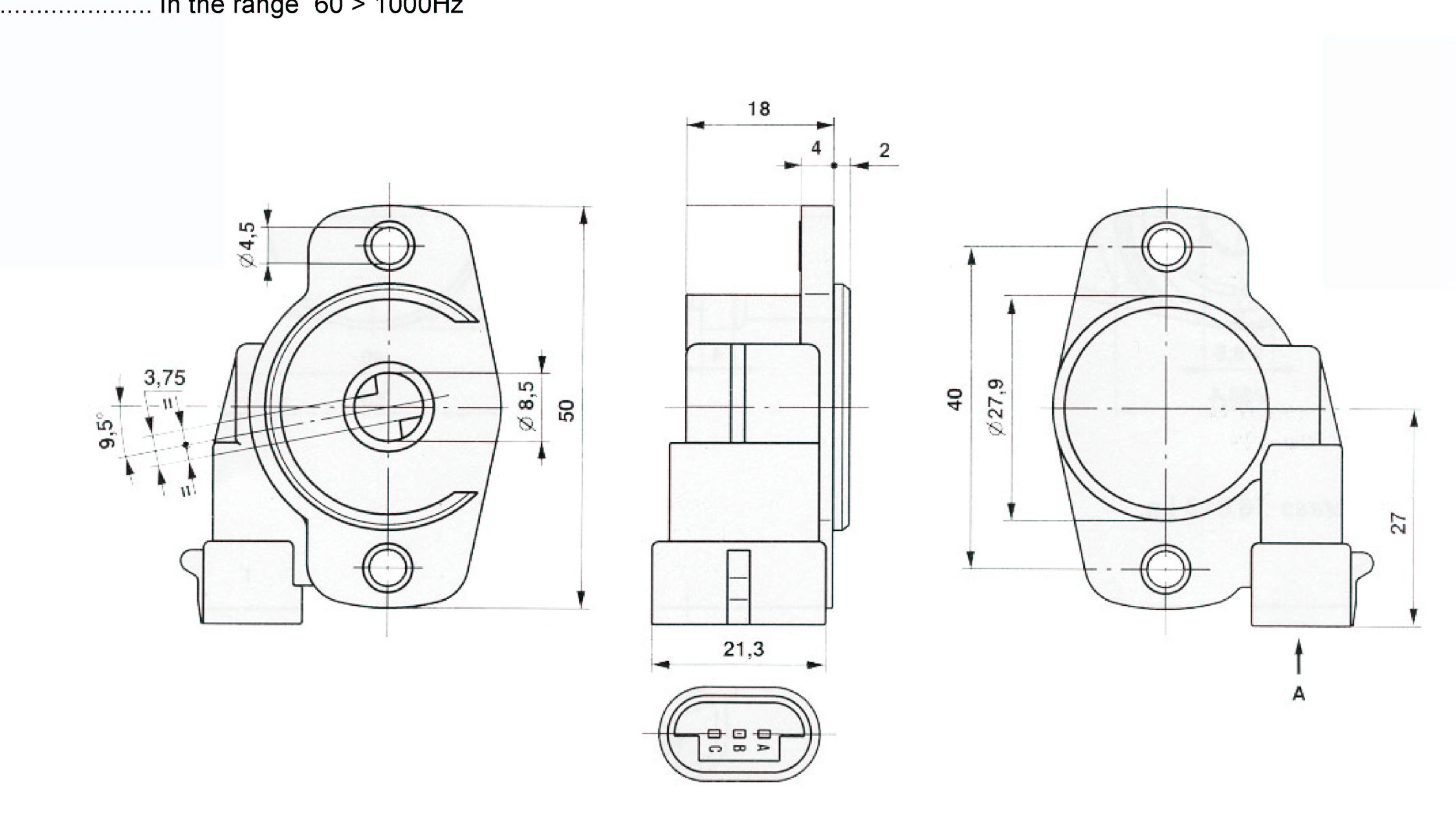 PF2C Throttle Position Sensor